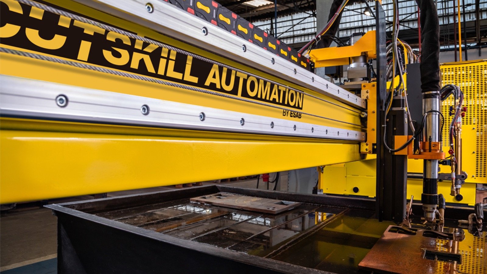 CNC plasma cutting machine on shop floor — Cutskill by ESAB
